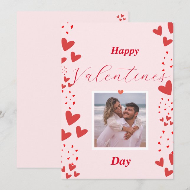 Cadres photos cardiaques Valentines Carte cadeau d (Devant / Derrière)