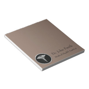 Caducée médical argent - Bloc-notes
