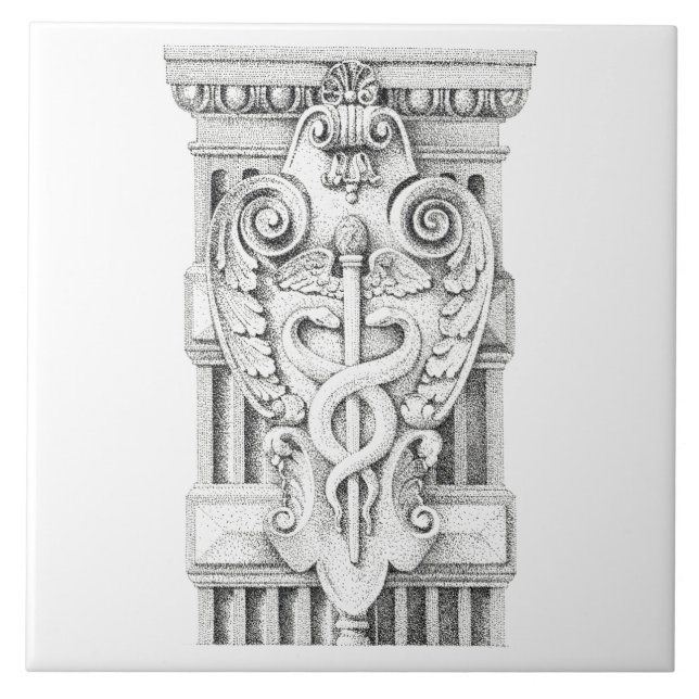 CADUCEUS 6x6 Carreaux en céramique (Devant)
