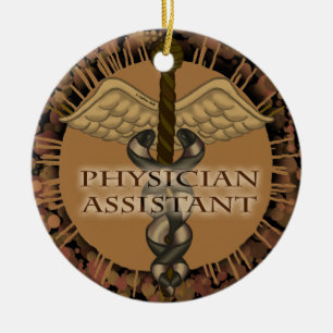 Caduceus Ärzteassistent Keramikornament