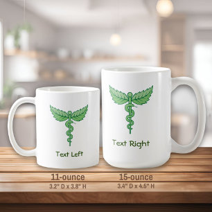 Caduceus avec Mug de café Feuille