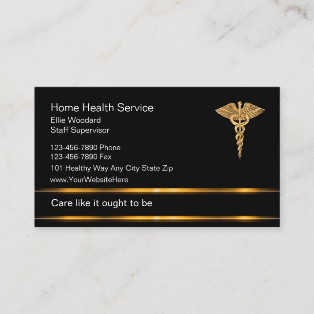 Caduceus Business Cards Visitenkarte (Vorderseite)
