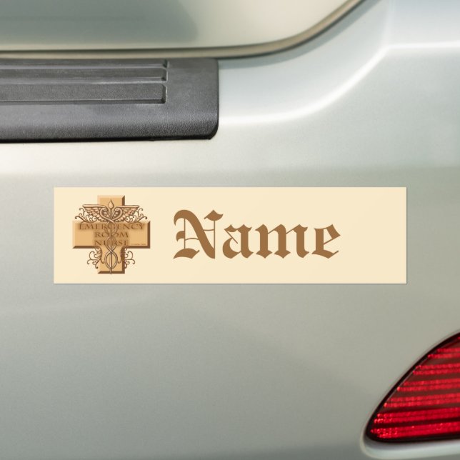 Caduceus Cross ER Nurse Autoaufkleber (Auf Auto)