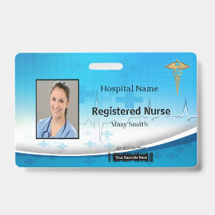Caduceus Cross Medical Foto ID Ausweis