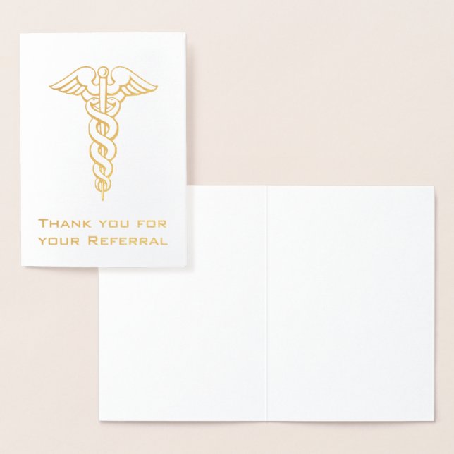 Caduceus dankt Ihnen für Ihre Empfehlung Folienkarte (Anzeige)