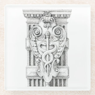 CADUCEUS Glass Untersetzer