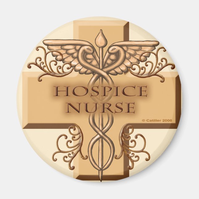Caduceus Hospice Nurse Magnet (Vorne)