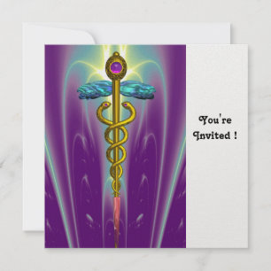 CADUCEUS lila Amethysteis Einladung