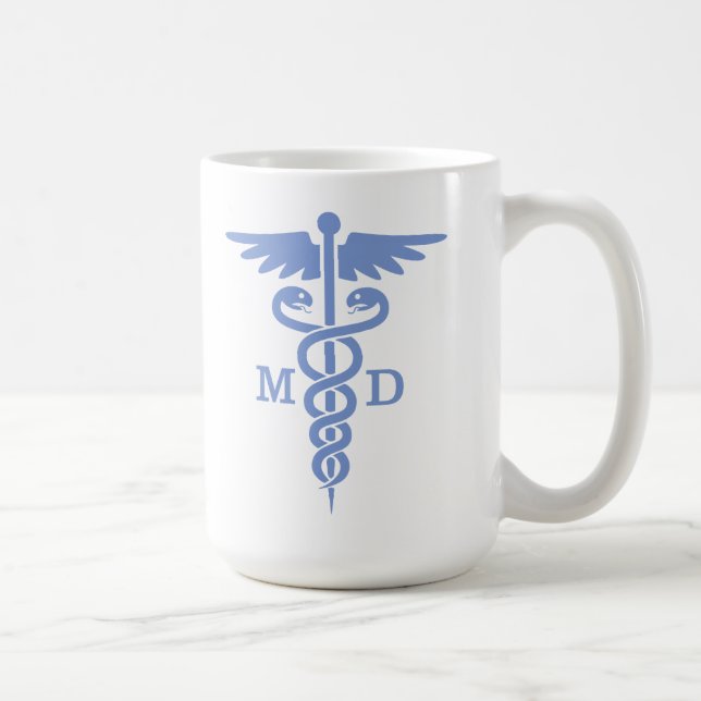 Caduceus MD (blau) Kaffeetasse (Rechts)