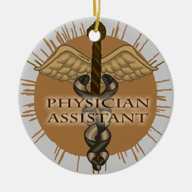 Caduceus Médecin Assistant ornement (Devant)