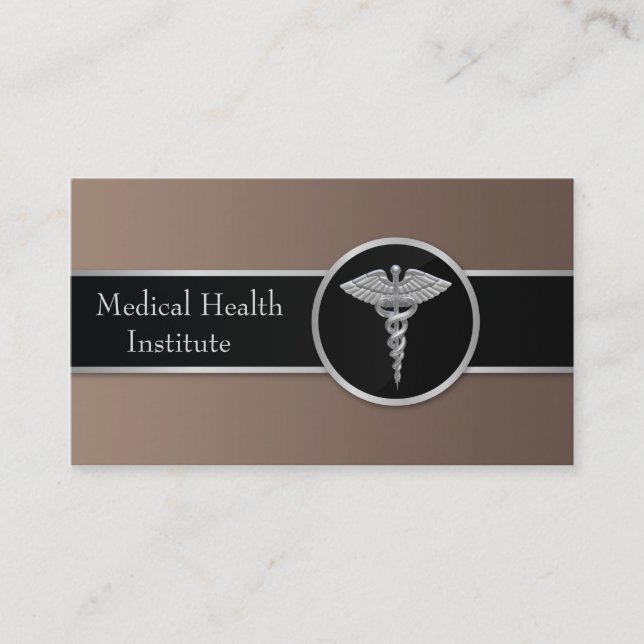 Caduceus Medical Business Card Visitenkarte (Vorderseite)