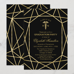 Caduceus Medical Nursing School Graduation Party Einladung