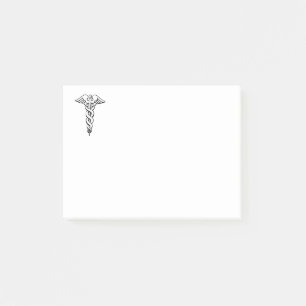 Caduceus Medical Symbol Post-it Klebezettel
