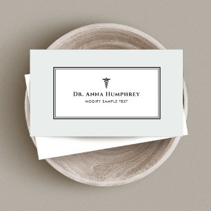 Caduceus Medical Symbol Visitenkarte