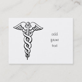 Caduceus Medical Symbol Visitenkarte