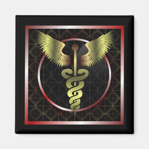 Caduceus-medizinischer Gesundheits-Magnet Magnet