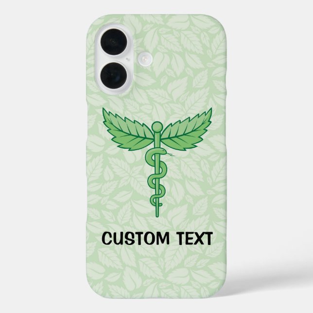 Caduceus mit Blätter Hintergrund title_seo2 (Rückseite)