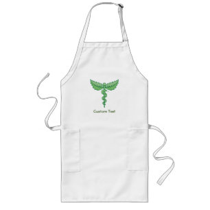 Caduceus mit Blätter Lange Schürze