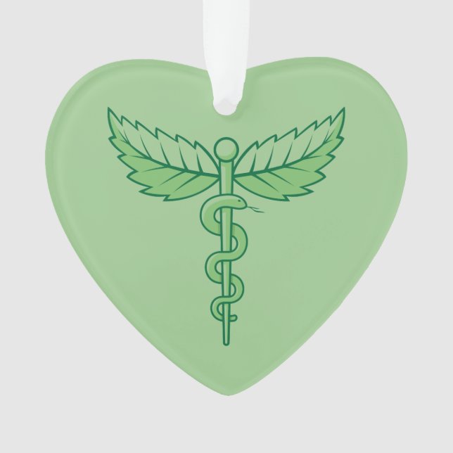 Caduceus mit Blätter Ornament (Vorderseite)