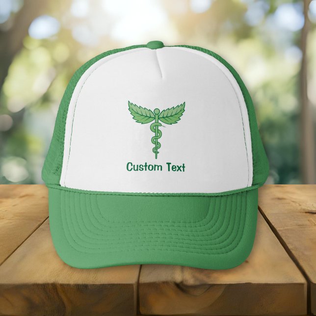 Caduceus mit Blätter Truckerkappe (Von Creator hochgeladen)