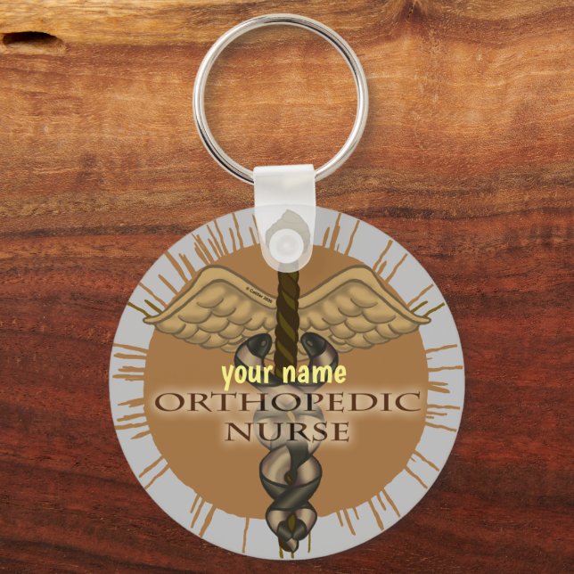 Caduceus Orthopedic Nurse Schlüsselanhänger (Vorderseite)