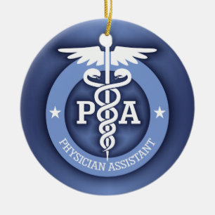 Caduceus PA 2 (blau) Keramik Ornament