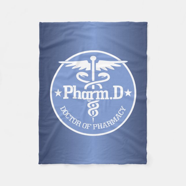 Caduceus PharmD 2 Fleecedecke (Vorderseite)