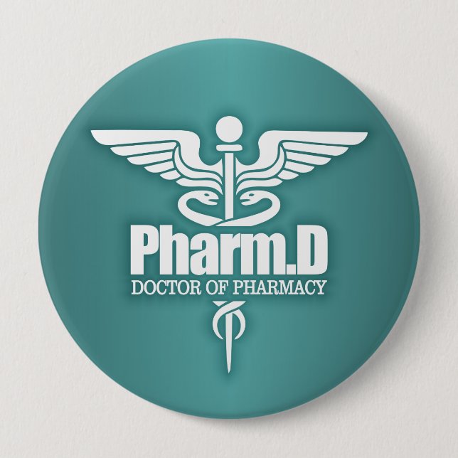 Caduceus PharmD 3 Button (Vorderseite)