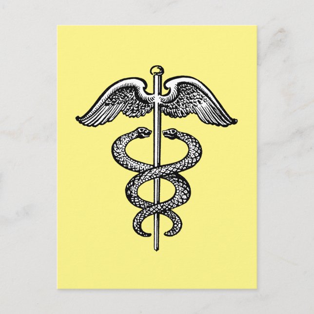 Caduceus Postkarte (Vorderseite)