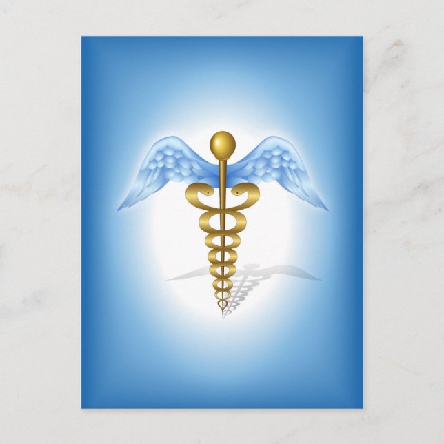 Caduceus Postkarte (Vorderseite)