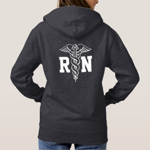 Caduceus-Symbol RN-Krankenschwester Pullover-Hoodi Hoodie