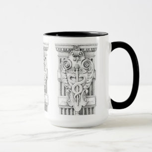 CADUCEUS Tall Black Combo Tasse