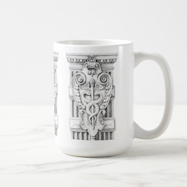 CADUCEUS Tall White Mug (Droite)