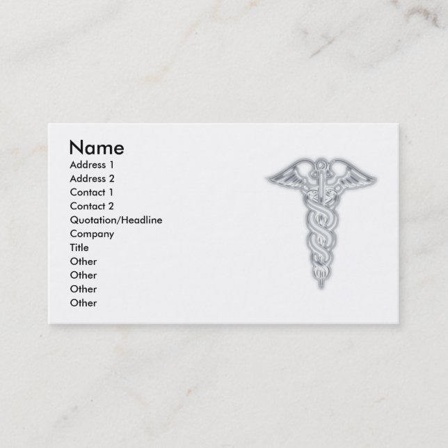 Caduceus Visitenkarte (Vorderseite)