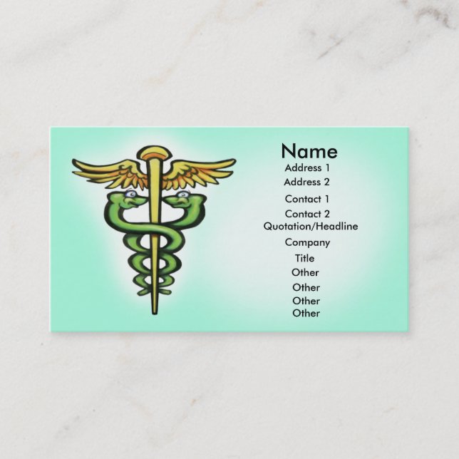 Caduceus Visitenkarte (Vorderseite)