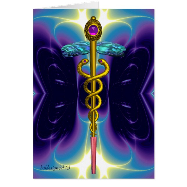 CADUCUS, améthyste d'or éclatant bleu pourpre (Devant)