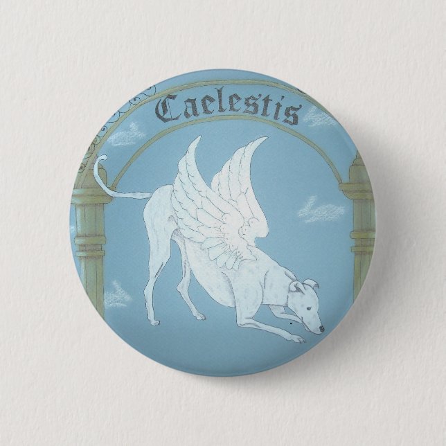 Caelestis "Jagdhund von Himmel" Knopf Button (Vorderseite)