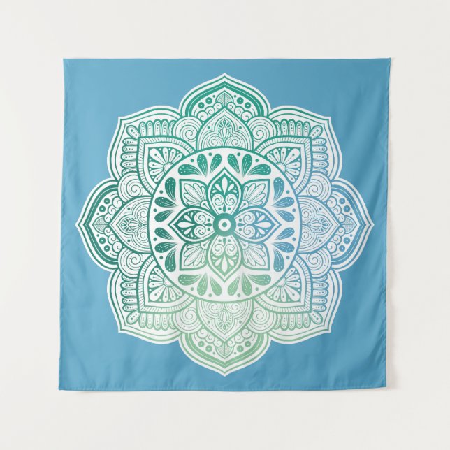 Caelum Mandala-Teppich Wandteppich (Vorderseite)