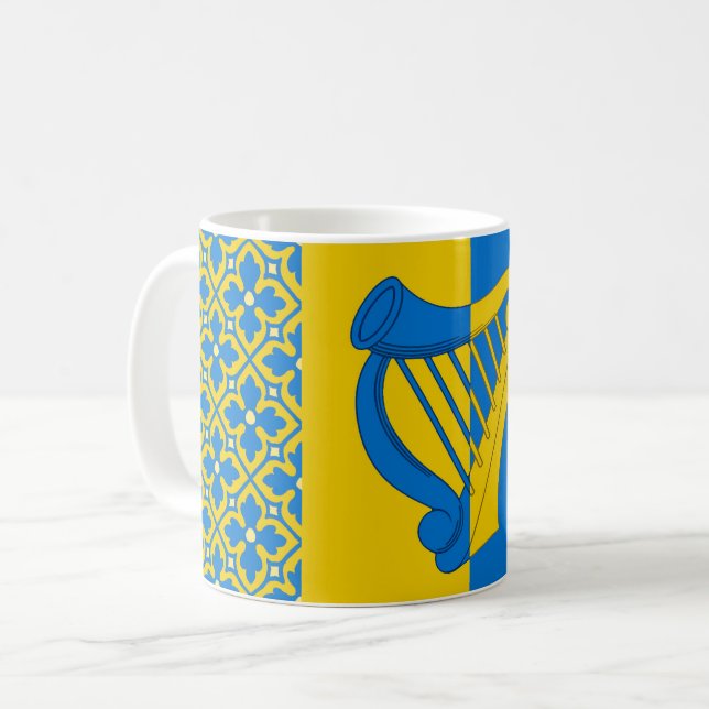 Caer Galen badge populaire Café Mug (Devant gauche)