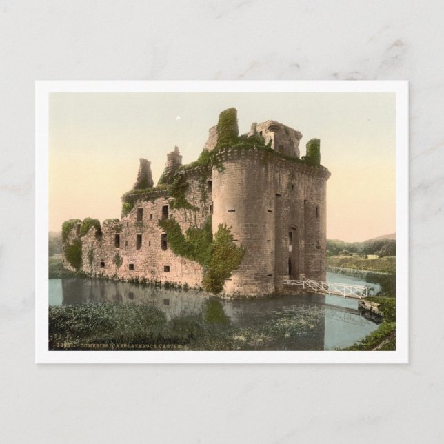 Caerlaverock Castle, Dumfries, Schottland Postkarte (Vorderseite)