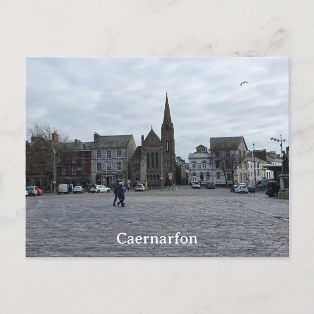 Caernarfon-Ansichtskarte Postkarte (Vorderseite)