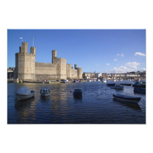 Caernarfon Castle, Gwynedd, Wales 2 Fotodruck
