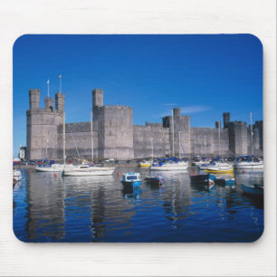 Caernarfon Castle, Gwynedd, Wales Mousepad