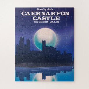 Caernarfon Castle, Gwynedd Wales Reiseplakat
