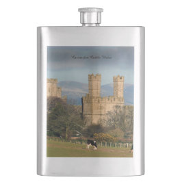 Caernarfon Castle Wales Flachmann