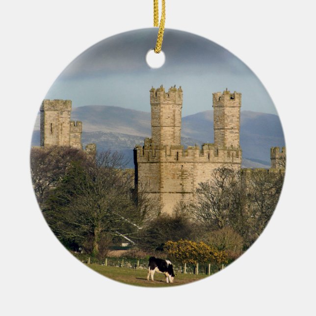 Caernarfon Castle Wales Keramikornament (Vorne)