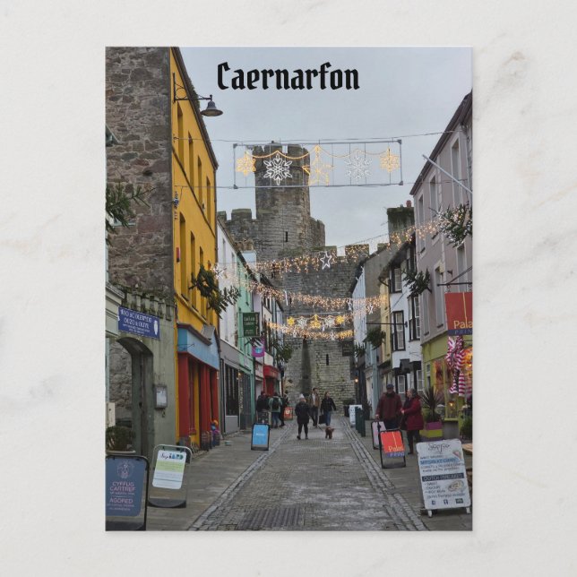 Caernarfon Postkarte (Vorderseite)