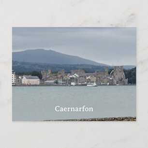 Caernarfon von Anglesey Postkarte