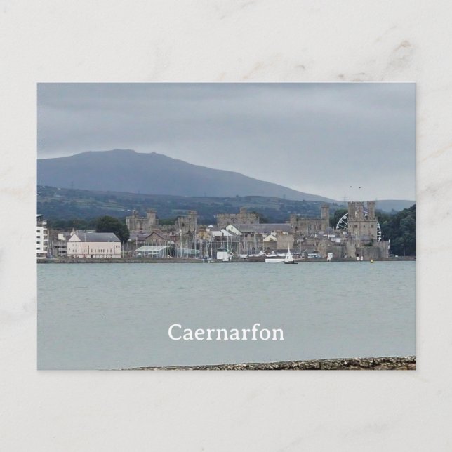 Caernarfon von Anglesey Postkarte (Vorderseite)