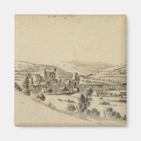 Caerphilly Castle (Stift, Tinte und Waschbecken au